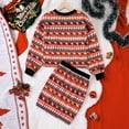 thumbnail image 4 of LUOGENLI Girl Summer Outfits Size 10-12 Skirt and Top Summer Child Girls Christmas Long Sleeve Cartoon Prints Tops Sweater Skirt Outfits Girl Summer Outfits Size 10-12 Skirt and Top 11-12 Years, 4 of 8