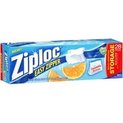 Ziploc Holds 1 Gallon Easy Zipper Multi-Purpose Storage Bags, 28 ct