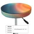 thumbnail image 4 of Fotbe yellow orange and teal Pattern Stool Covers Round,Waterproof Round Bar Stool Covers Bar Chair Covers Washable Stool Cushion Slipcover for 12-14 Inch Chair-12 inch, 4 of 7