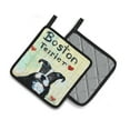thumbnail image 2 of Boston Terrier Where's my Bibb Pair of Pot Holders, 2 of 4