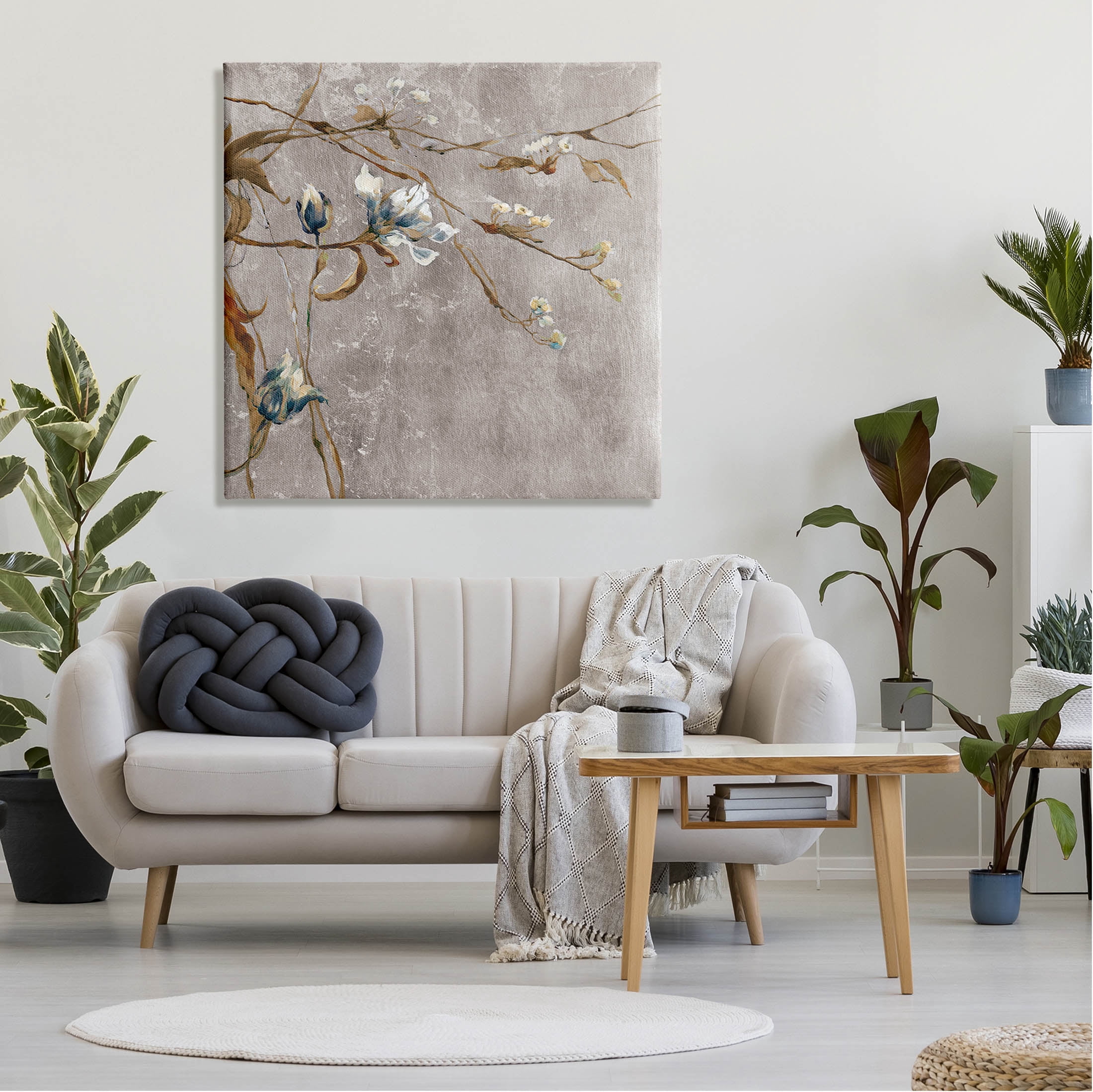 Stupell Industries Traditional Tree Flower Buds Graphic Art Gallery Wrapped Canvas Print Wall Art, Design by Liz Jardine