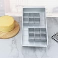 thumbnail image 4 of Yuarrent Rectángulo Aleación de aluminio Tipo móvil Rompecabezas alfanumérico Tipo móvil Hornear Pastel Molde Número Latas Molde Cocina y Comedor Yuarrent HA019247-00, 4 of 6