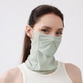 thumbnail image 2 of UV Face Mask, Sun Masks for Women, Soft Breathable Face for Outdoors, Washable Reusable Green A, 2 of 3