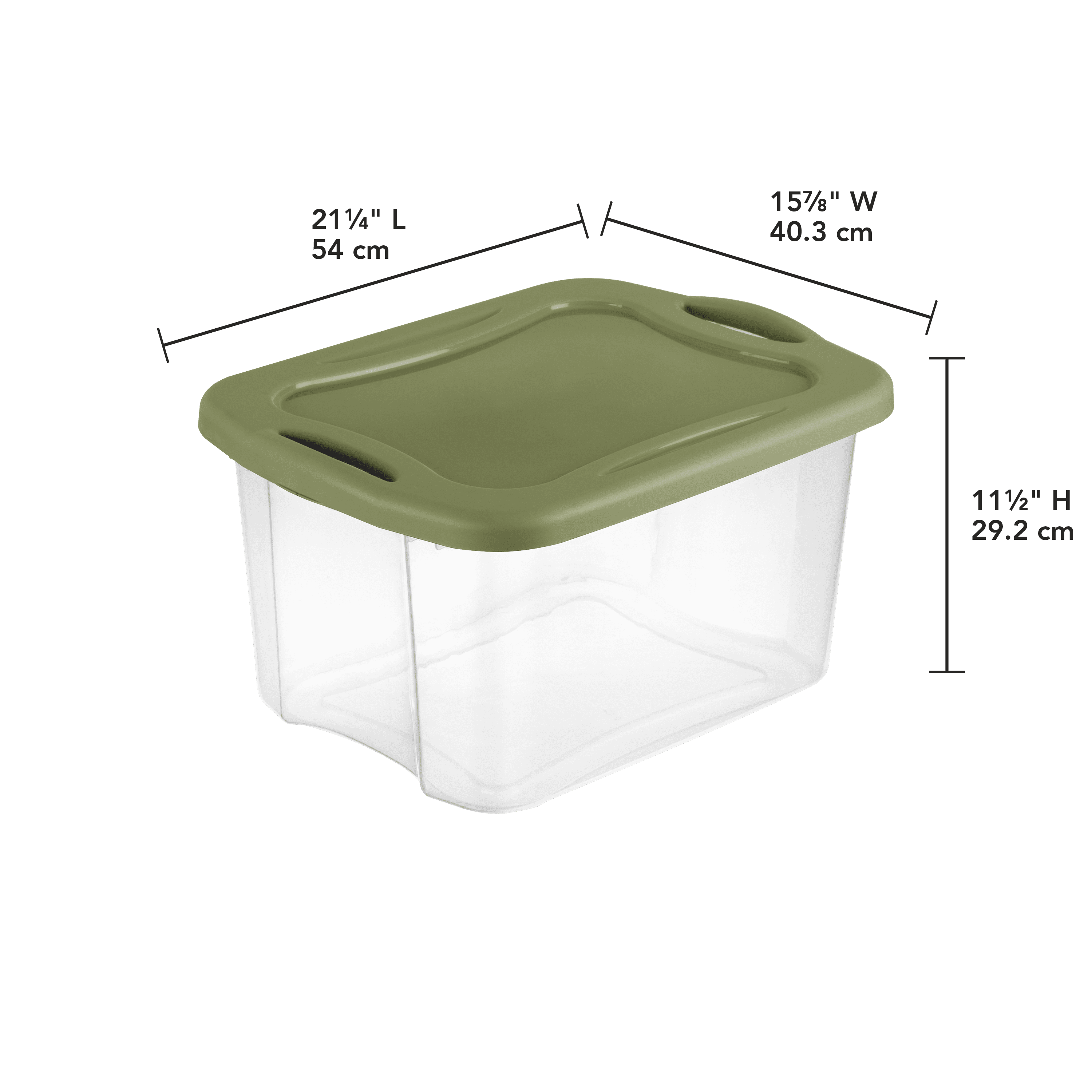 Sterilite 40 Qt Clear Plastic Storage Bin Totes with Latching Lid, Gray (6  Pack), 6pk - Fry's Food Stores