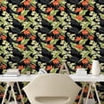 thumbnail image 2 of Ambesonne Tropical Vibes Peel & Stick Wallpaper for Home, Leafy Flowers Daisy, 13"x72", Pistachio Green Vermilion, 2 of 5