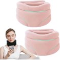 thumbnail image 1 of HAHDAXIA Cervicorrect Neck Brace, Cervicorrect Neck Brace by Healthy Lab Co, Cervical Neck Brace for Snoring, Soft Neck Brace for Neck Pain and Support (2Pcs Pink), 1 of 7