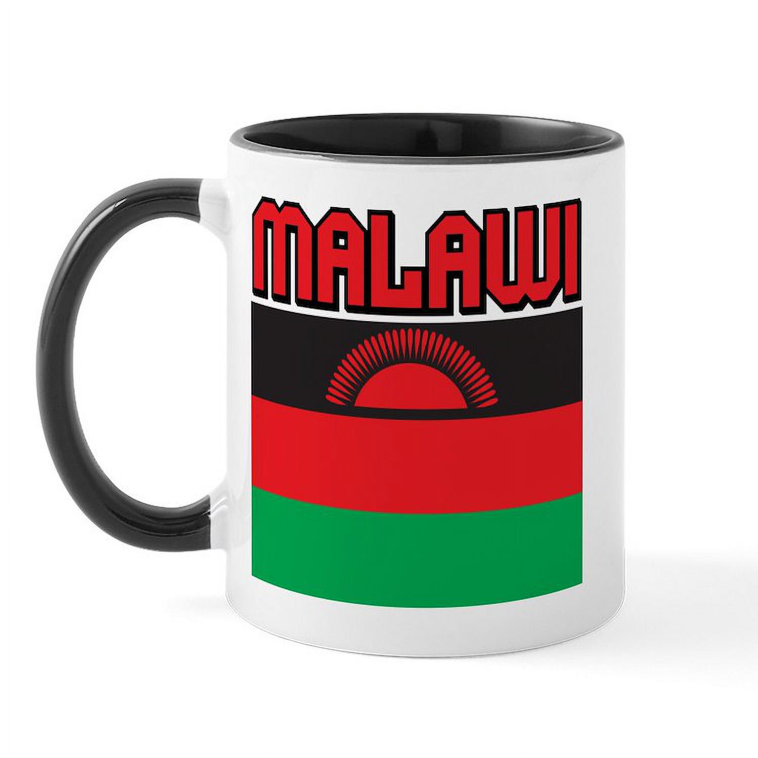CafePress - Malawi Flag Mug - 11 oz Ceramic Mug - Novelty Coffee Tea Cup