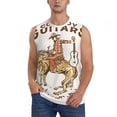thumbnail image 1 of Fotbe Cowboy Rodeo Guitar Print Men's Sleeveless Muscle Tank Tops Casual T-Shirts for Gym Workout Beach-Small, 1 of 7