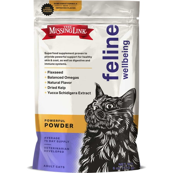 The Missing Link Ultimate Feline Formula Skin & Coat Supplement, 6 oz.