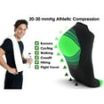 thumbnail image 3 of Capreze Athletic Ankle Compression Sock For Women Men,15-20 mmHg Running Compression Sock,Low Cut Compression Sock for Plantar Fasciitis, Heel Foot Pain Relief Arch Support Green S/M 1-Pair, 3 of 7