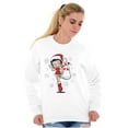 thumbnail image 4 of Cute Betty Boop Christmas Holiday Women Plus Size Sweatshirt Brisco Brands 2X, 4 of 5