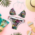 thumbnail image 6 of Graffiti Women's Detachable Sponge Adjustable Strap Bikini Set 2-Pack for Beach and Pool Parties, 6 of 6