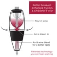 thumbnail image 6 of Vinturi V1010  Red Wine Aerator With No-Drip Stand, Black, 6 of 12