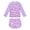 Purple, variant on Usaibhir Girls Rash Guard Swimsuit Scales Print Shirt with Shorts for Sports Girls Swimsuits Size 3-10Y