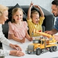 thumbnail image 4 of Construction Toys, Little Machines Mega Activity Playset w/ 14 Pieces, XL Crane/Excavator & Construction Site Accessories - Kids Toys 3+, 4 of 6