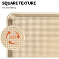 thumbnail image 5 of Baking Sheet Set of 3 with Square Texture, Thick Carbon Steel Non-Stick Cookie Pan for Oven, 5 of 8