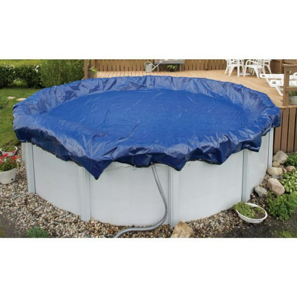 Blue Wave WC926-4 Above-Ground 15 Year Winter Cover For 16' x 28' Oval Pool - Walmart.com