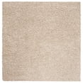 thumbnail image 6 of SAFAVIEH Lavena Solid Plush Shag Area Rug, Beige, 6'7" x 6'7" Round, 6 of 8