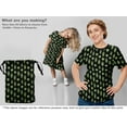 thumbnail image 5 of oneOone Cotton Poplin Twill Black Fabric Cactus Dress Material Fabric Print Fabric By The Yard 56 Inch Wide, 5 of 5