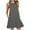 Dark Gray, variant on Women Sleeveless Pocket Tank Dress Loose Casual Summer,Army Green,L