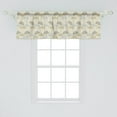 thumbnail image 2 of Ambesonne Gingko Window Valance, Soft Tree Leaves Retro Style, 54" X 18", Sage Green Eggshell, 2 of 3