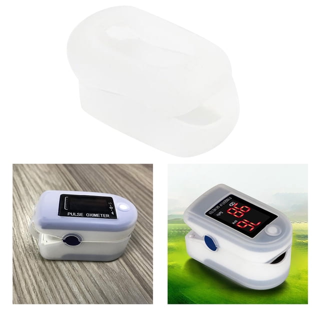 Funda de Silicona Cola para Monitor de Saturación de Oxígeno en Sangre Transparente