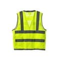 thumbnail image 3 of 10-Pack of Cordova VS296L Type R, Class II, Heavy Duty, Lime Mesh Surveyors Vest, Snap Closure, 2-Inch Silver Reflective Stripes, Gray Nylon Woven Trim, Outside Pockets, Large Rear Pocket, Large, 3 of 3