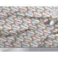 thumbnail image 3 of Soimoi Brown Cotton Voile Fabric Circle & Heart Decor Fabric Printed Yard 42 Inch Wide, 3 of 3