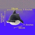 thumbnail image 7 of Chubby Smooth Hammerhead Shark Plush Toy, Fat Hammerhead Shark Stuffed Animals Toy, Soft Plush Shark Plushie, 7 of 7