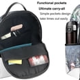 thumbnail image 5 of Lsque Watercolor Winter Landscape For Christmas Pattern Backpack – School Travel Canvas Daypack with Ergonomic Padded Straps, Multiple Compartments & Leather Handle, 5 of 5