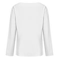 thumbnail image 6 of Womens Cowl Neck Tops, Comdrip Women's Long Sleeved Fashion Printed Tops Piled Collar T Shirt Women's Shirt Blusas Elegantes Para Mujer White XL, 6 of 6