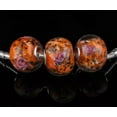 thumbnail image 5 of U8MO 5pcs Lampwork Glass Murano Loose Big Hole Beads For European Charms Bracelets-Black, 5 of 7