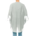 thumbnail image 7 of Women's Loose Fit 3/4 Sleeves Kimono Style Cover Up Solid Cardigan Pack of 2, 7 of 7
