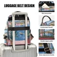 thumbnail image 3 of FORMRS Mini Backpack Purse for Women Travel Daypack Casual Shoulder Bag, Pink Window, 3 of 7