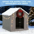 thumbnail image 4 of Large Dog House Outdoor Indoor for Medium Large Dogs, Durable Plastic Waterproof Doghouse with Air Vents and Elevated Floor, Easy Clean and Assemble (Light Grey, 36.2''L×38''W×38''H), 4 of 14