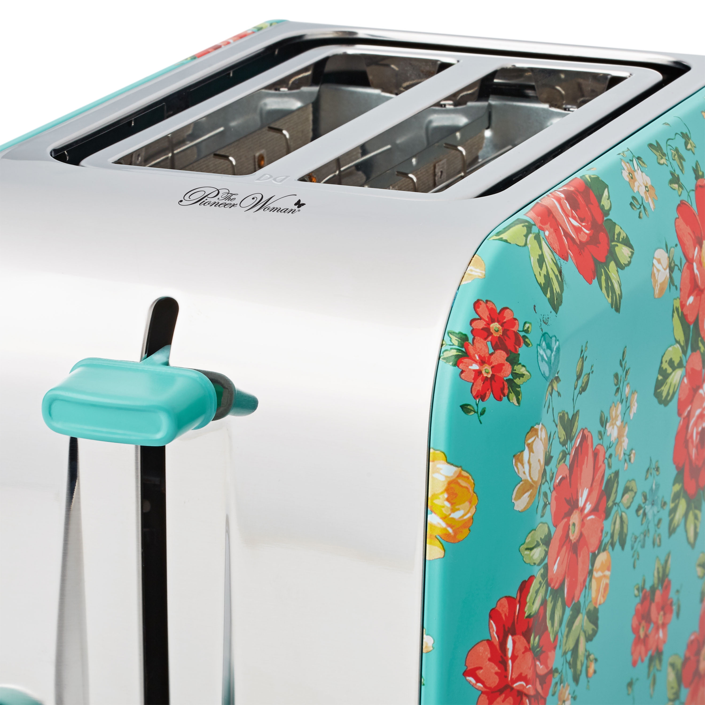 The Pioneer Woman Vintage Floral Green 2 Slice Toaster – The