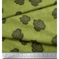 thumbnail image 3 of Soimoi Moss Georgette Fabric Leaves & Floral Artistic Print Sewing Fabric Yard 42 Inch Wide, 3 of 3