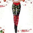 thumbnail image 2 of Fiaer Christmas Leggings for Women High Waisted Xmas Slim Fit Pants Stretchy Trendy Comfy Funny Graphic Tights Trousers Red5 M, 2 of 6