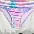 thumbnail image 4 of OYXSER Girl's 2 Piece Tankini Swimsuits Flowy Ruffle Flounce Floral Print Cute Bathing Suits, Purple 7-8Y, 4 of 7