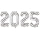 thumbnail image 4 of Globos 2025, globos con números, globos plateados 2025, globos grandes de papel de aluminio con texto "Happy New Year" para suministros para la fiesta de Nochevieja 2025, 4 of 5