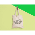thumbnail image 2 of You Guac My World , Fuit Puns, Cotton Canvas Re-Usable Shopping & Carry-All Tote Bag, 2 of 3