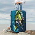 thumbnail image 7 of Daiia Big bass fish1 Luggage Cover, Thickened Washable Travel Luggage Covers, Elastic Unique Baggage Covers for 18-20 inch Luggage-Large, 7 of 7
