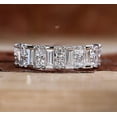thumbnail image 2 of Silver & Stone Jewels 1ct Baguette CZ Women's Wedding Eternity Band Ring 925 Silver, 2 of 4