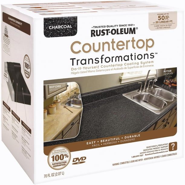 Charcoal RustOleum Countertop Transformations Kit, 70 oz
