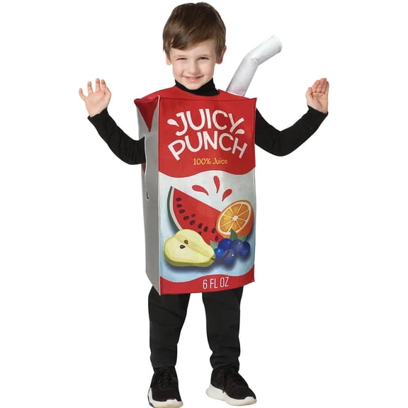 Rasta Imposta Juice Box Halloween Fancy-Dress Costume for Child, Little Boys One Size