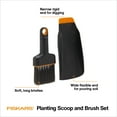 thumbnail image 5 of Fiskars Indoor and More Double-Sided Scoop and Brush Dustpan, Orange and Black, 5 of 13