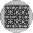 thumbnail image 1 of Ahgly Company Indoor Round Oriental Gray Industrial Area Rugs, 5' Round, 1 of 4