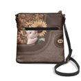 thumbnail image 2 of Kuiaobaty Pig Sunflower Print Crossbody Bag for Women, Roomy Multi Pockets Portable Leather Satchel Purse with Adjustable Strap, Lightweight Shoulder Handbag Crossbody for Travel, 2 of 7