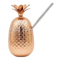 thumbnail image 1 of Con tubo para beber, tazas para cócteles, cerveza, jugo, taza única reutilizable con pajita de limón Bronce, 1 of 6