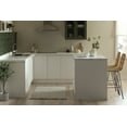 thumbnail image 3 of South Shore Myro Kitchen Island with Door and Drawers, in Faux White Marble and White, 3 of 17
